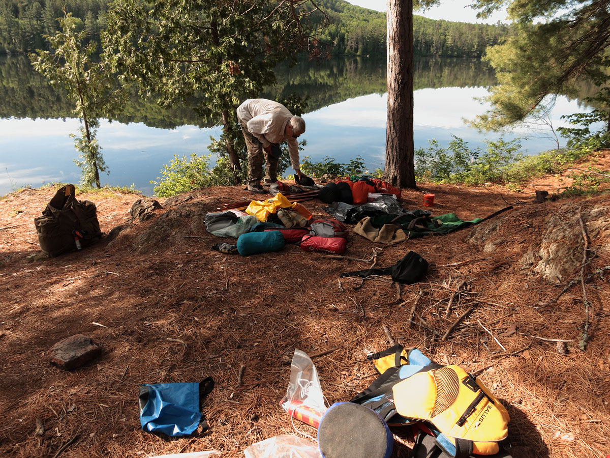 Breaking Camp on Laurel Lake in Algonquin Park