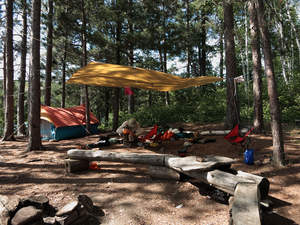 Campsite on Cauchon Lake in Algonquin Park