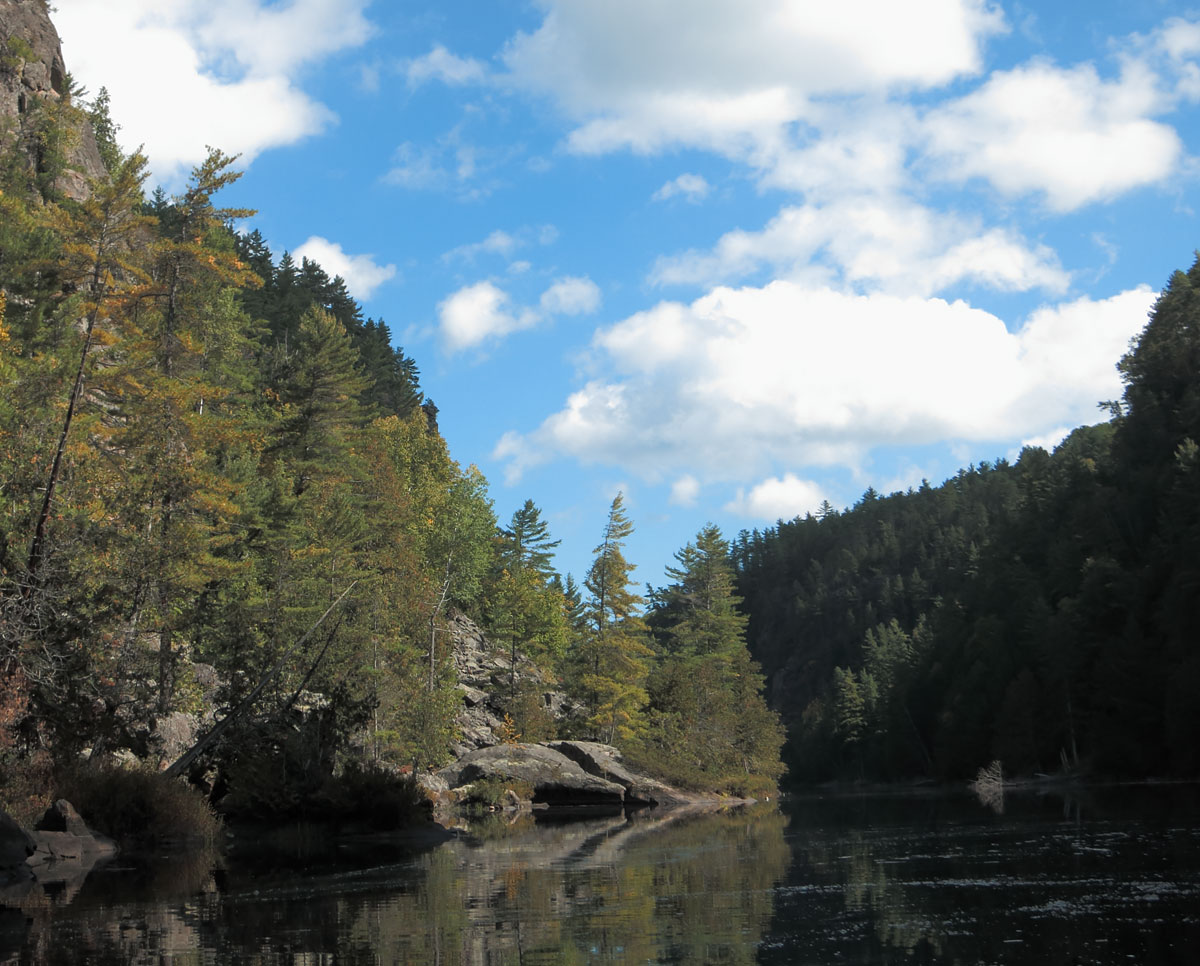 In the Barron Canyon in Algonquin Park