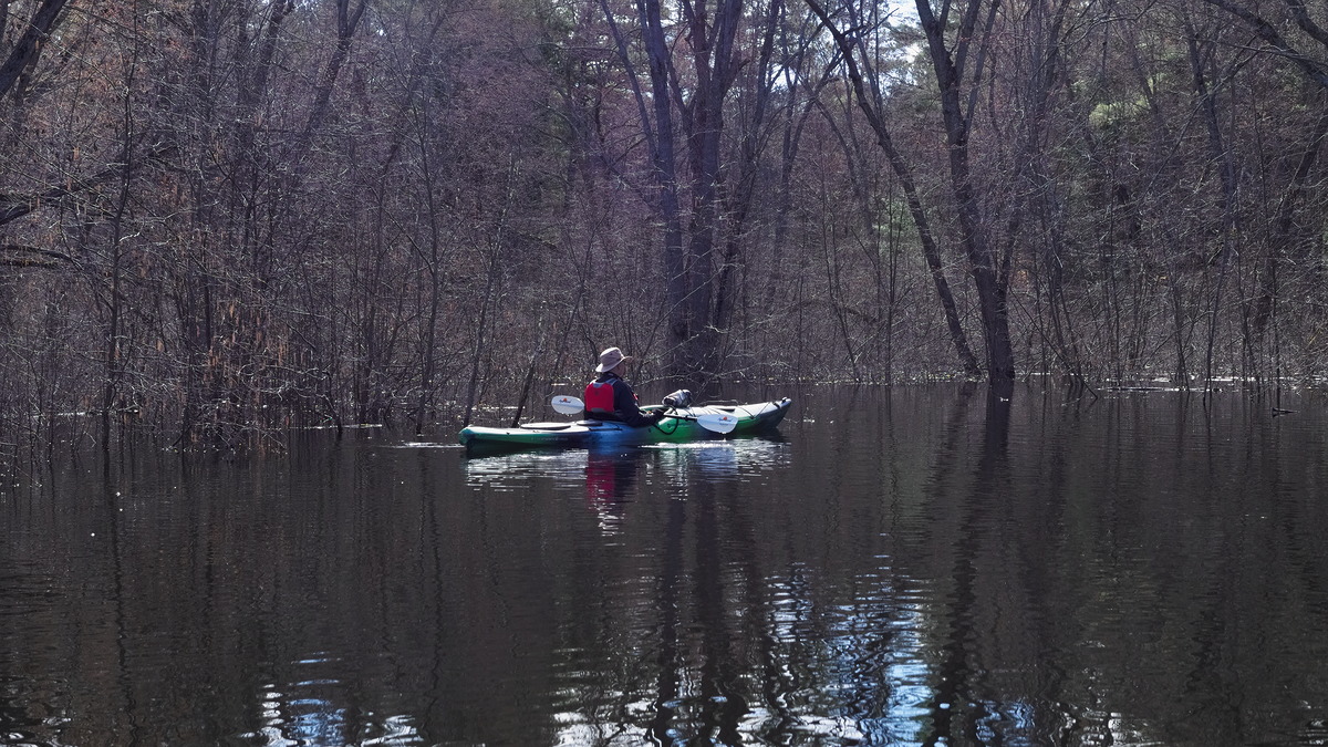 Morning paddle  Ottawa River  20230505  with Richard  Indian Creek Schyan Kennedy Creek