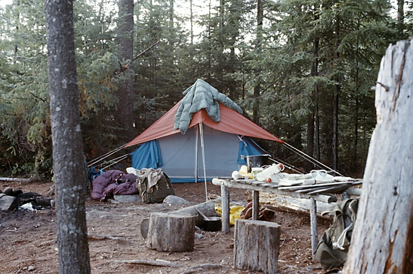 threeman Taymor Hunter tent at Skuce Lake