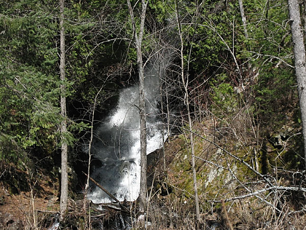 waterfall in Barron Canyon on Barron River in Algonquin Park