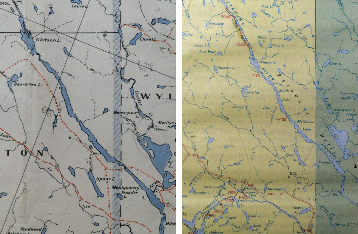 canoe trip Whitson Lake 1973 July 0106