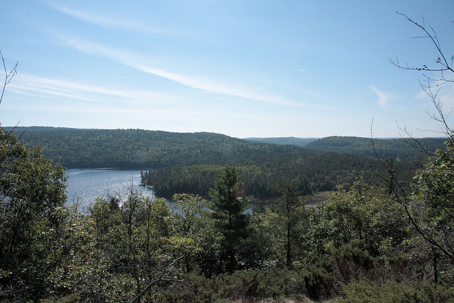 Atop the big hill across from Achray on Grand Lake in Algonquin Park