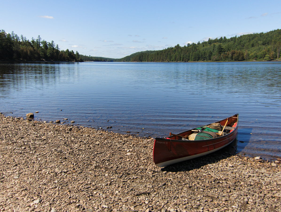 Put in  take out on McManus Lake in Algonquin Park
