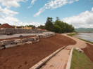 from a photo gallery showing the evolution of the deep river waterfront with particular emphasis on the reconstruction of centennial terrace in the summer of 2010