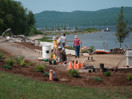 from a photo gallery showing the evolution of the deep river waterfront with particular emphasis on the reconstruction of centennial terrace in the summer of 2010