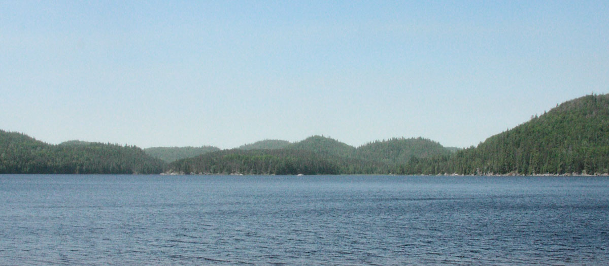 Looking towards Carcajou Bay from Achray in Algonquin Park