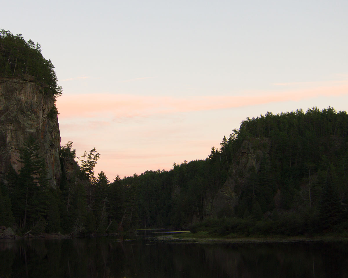 The Natch on the Petawawa River in Algonquin Park at sundown