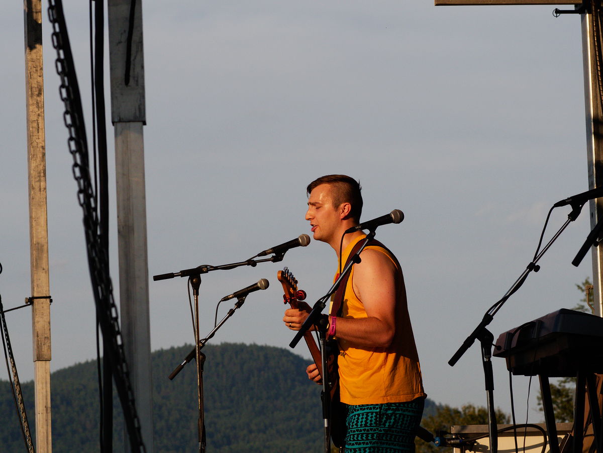 The Marketing Department performing at Deep River Summerfest 2018
