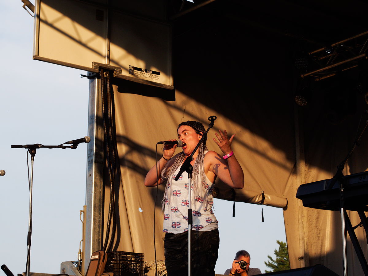 The Marketing Department performing at Deep River Summerfest 2018