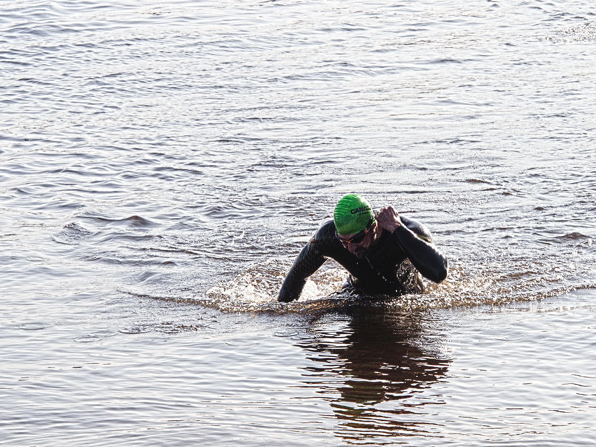 2019 Deep River Triathlon  swimming