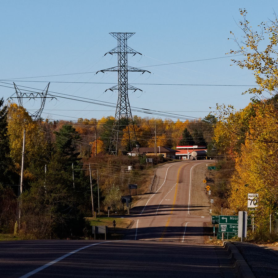 Swisha Road and Highway 17 at Rolphton