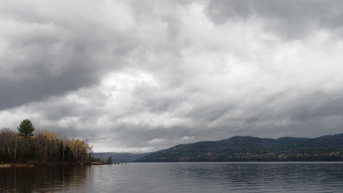 Looking upriver from the Deep River Pier