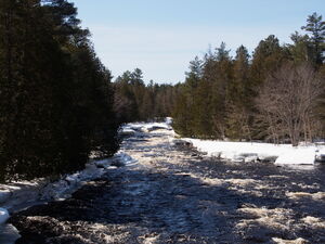 Early spring drive to Lake Travers in Algonquin Park