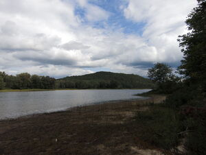 Low water in Whitson Lake in Algonquin Park