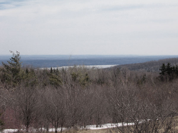 Looking east out over Lake Clear and the graben from Foymount