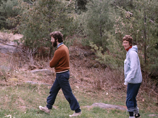 portage from St Andrews Lake to High Falls Lake in Algonquin Park