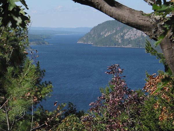 view from Oiseau Rock on the Ottawa River