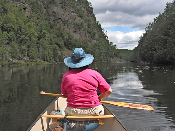 along the Barron River in Algonquin Park
