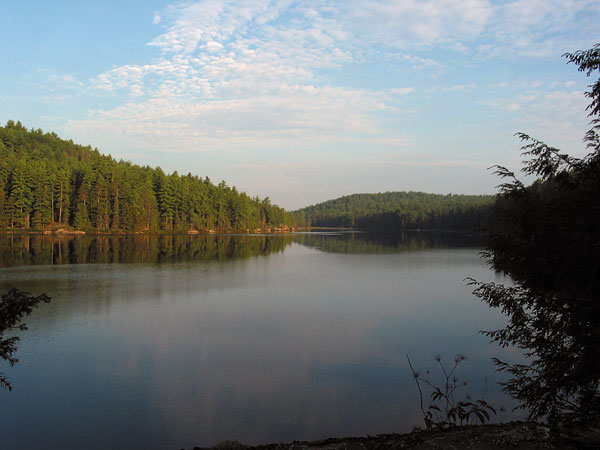 sunrise at Cork Lake in Algonquin park