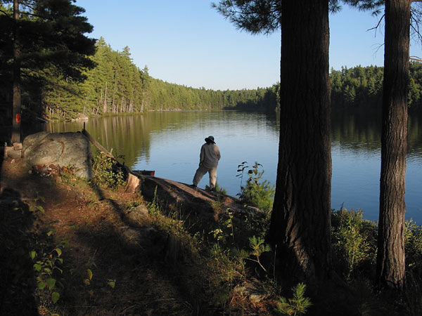 Campsite on St Francis Lake in Algonquin Park