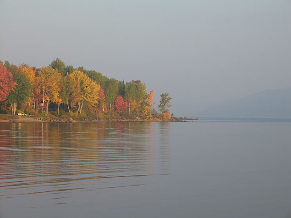 looking up river from the Deep River pier
