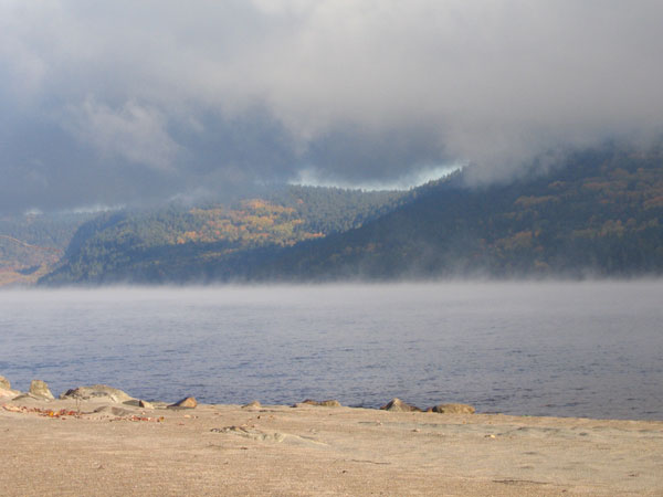 looking upriver from Point Alexander.