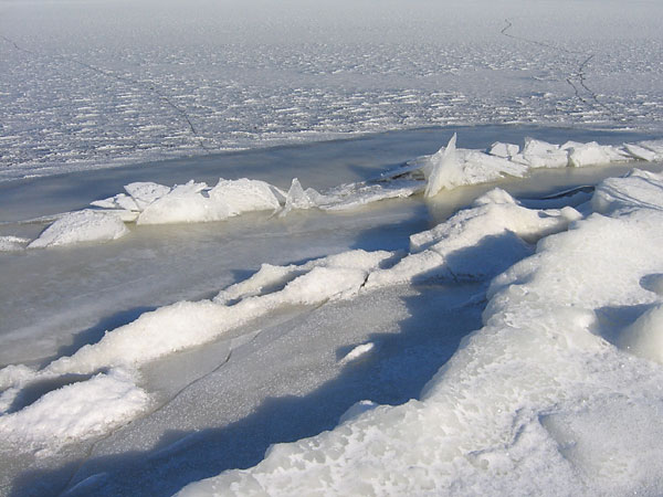 Ottawa River ice at Point Alexander
