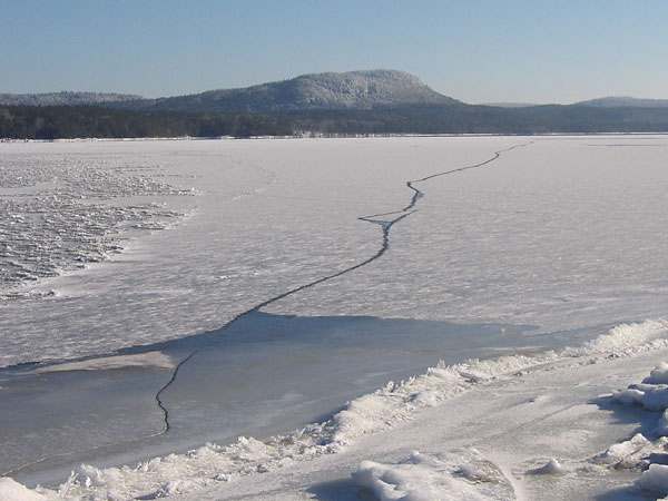 Ottawa River ice at Point Alexander