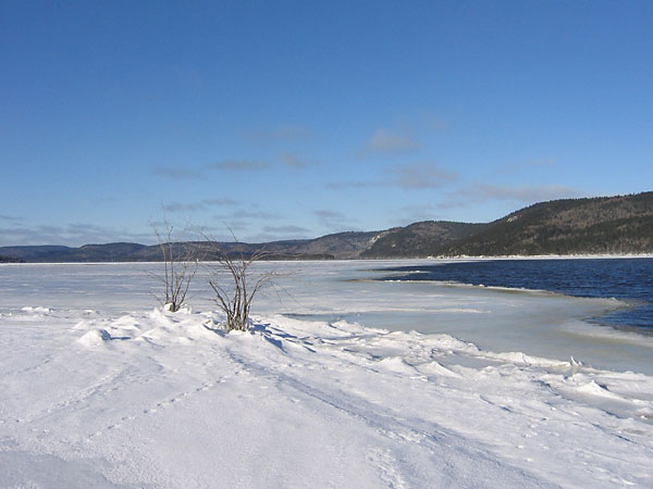Open water at Point Alexander on the Ottawa River