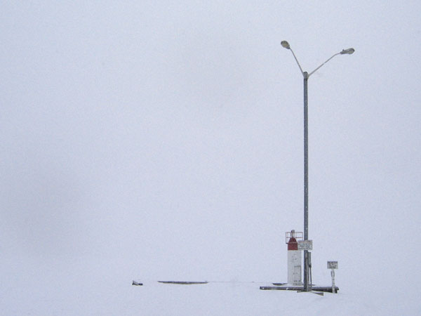 Looking across the Ottawa River at the Deep River Pier