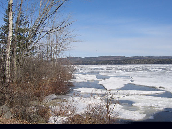 Pack Ice at Deep River on the Ottawa River