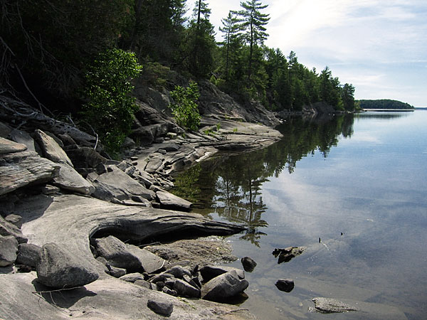 Upper Presquisle Bay on Ottawa River near Point Alexander
