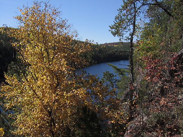 from the north rim of Eustache Lake in Algonquin Park