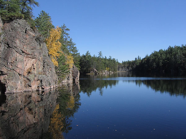 campsite on Eustache Lake in Algonquin Park