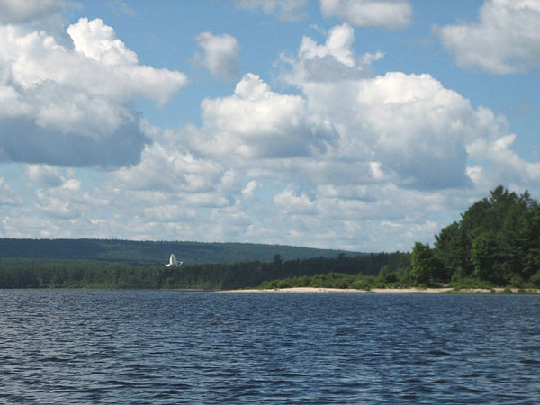 The radio telescope at Lake Travers in Algonquin Park