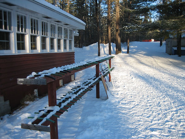 Ski Racks at Double Dip Ski Hill