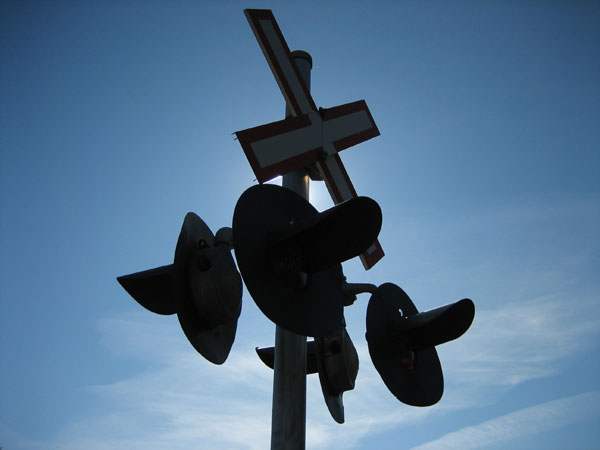 railway crossing signal lights