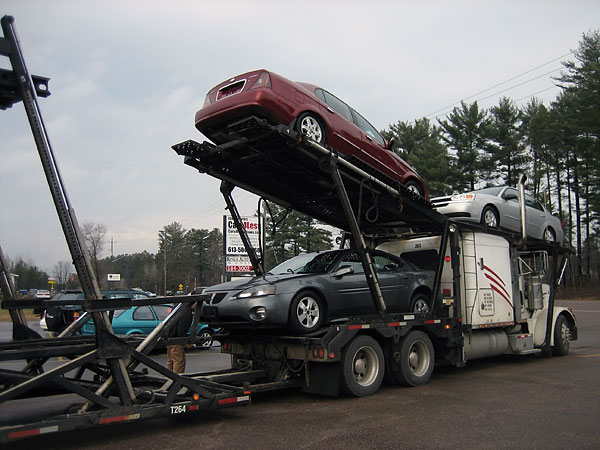 Unloading Cars at Esilmans