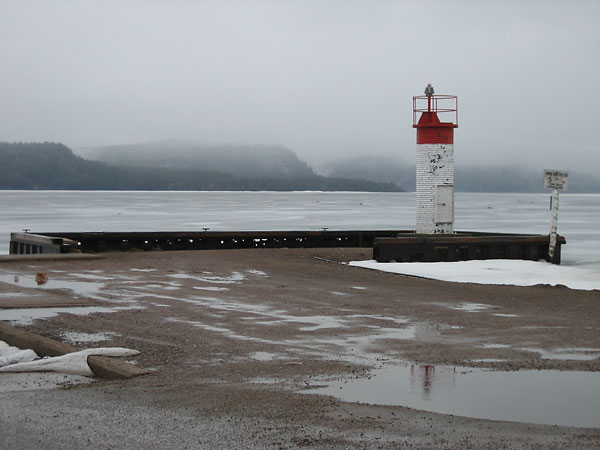 Ottawa River ice as seen from the Deep River pier