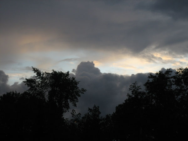 Evening clouds over Deep River