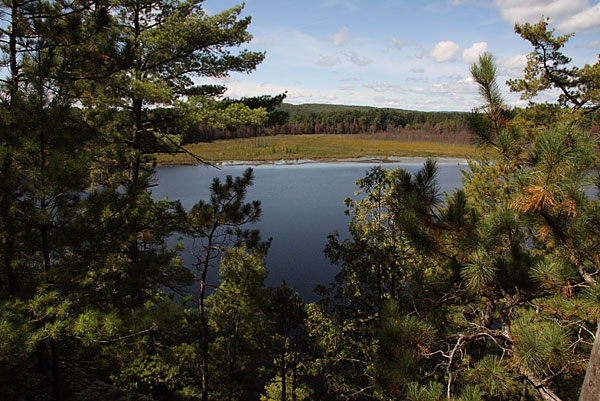 From the cliff along the Berm Lake Trail in Algonquin Park