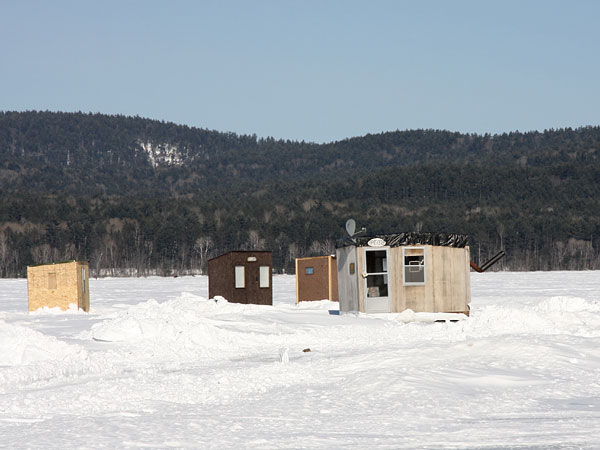 Ice Hut with Satellite TV