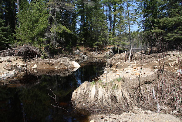 Washout of the Bypass Road in the Petawawa Research Forest at Maunsell Creek