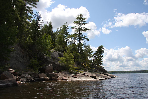 Quebec shore of Ottawa River near Point Alexander