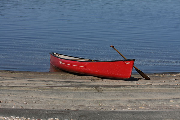 Swift Osprey canoe at Upper Presquisle on Ottawa River near Point Alexander