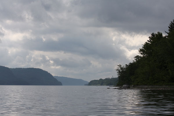 looking down the Ottawa River towards McQuestion Point