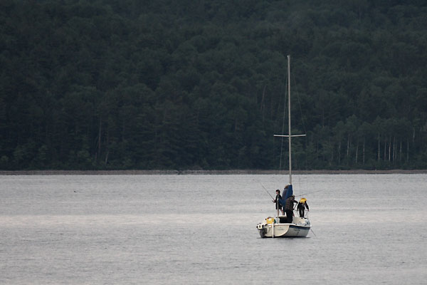 fishing in the Ottawa River off Deep River