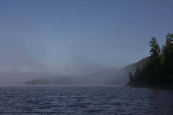 looking towards Presquisle on the Ottawa River near Point Alexander